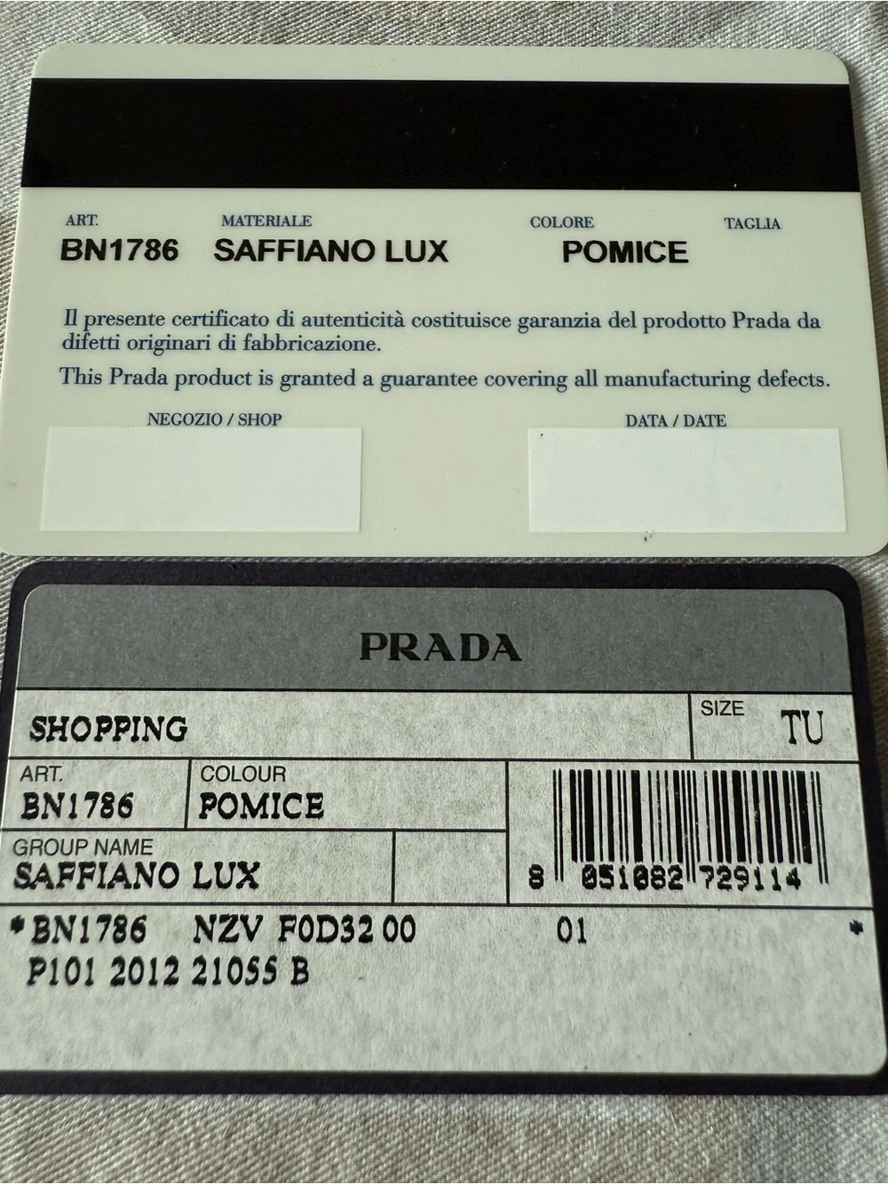 Prada Taupe Saffiano Leather Satchel with Gold Hardware